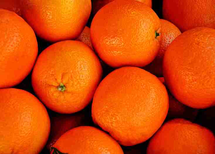 Crate of oranges